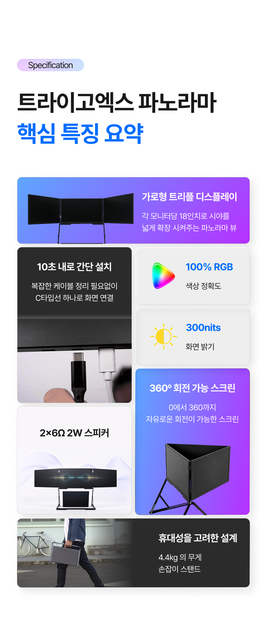 트라이고엑스 파노라마 핵심 특징 요약